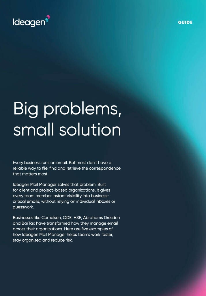 Big problems, small solution thumbnail