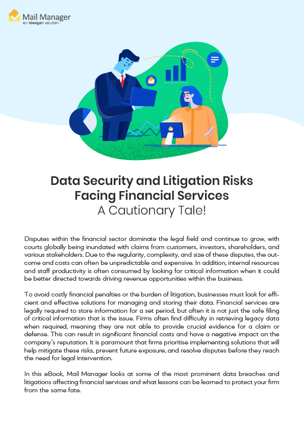 Data Security and Litigation Risks Facing Financial Services – A Cautionary Tale!-01
