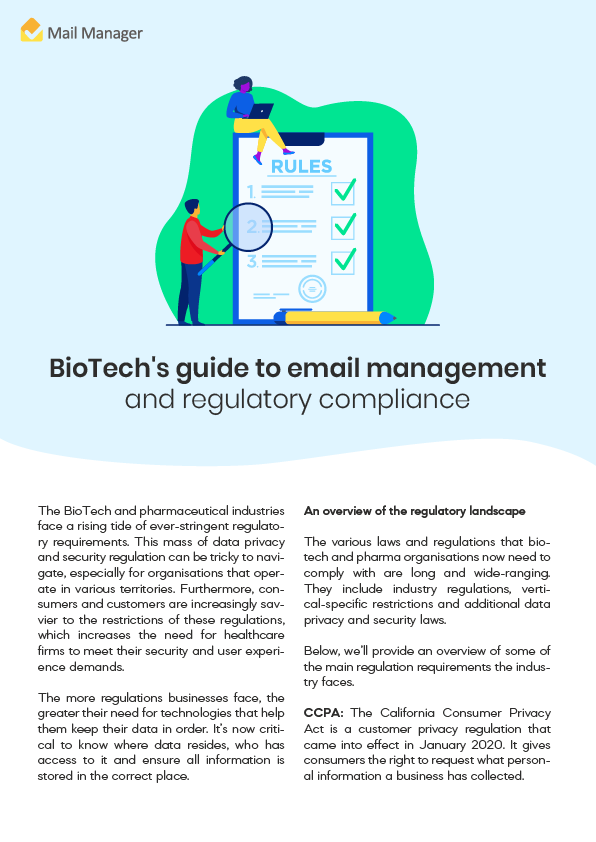 BioTechs guide to email management and regulatory compliance-01