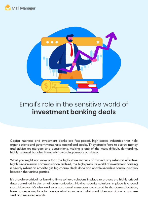 Email’s role in the sensitive world of investment banking deals-01
