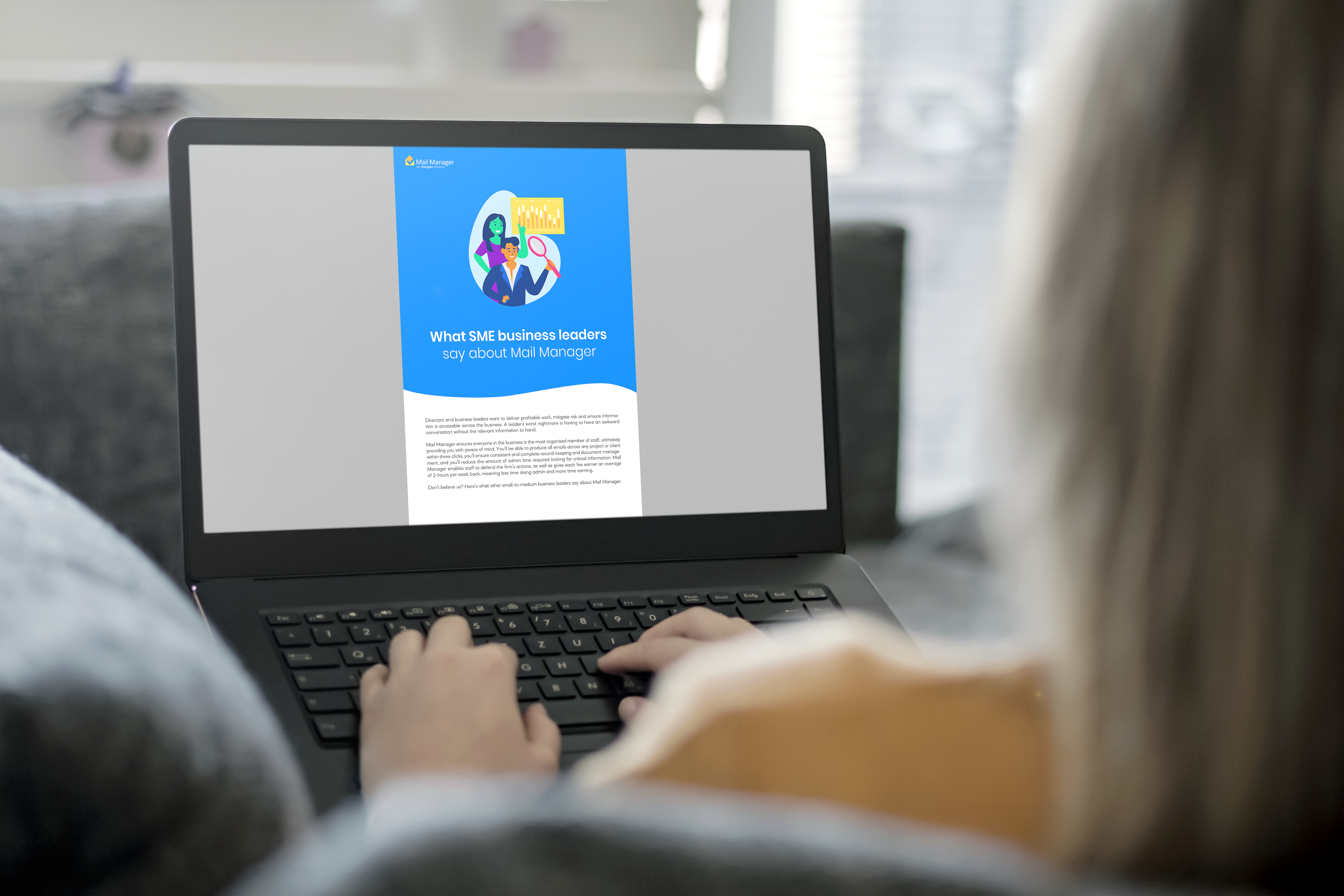 What SME business leaders say about Mail Manager mock up