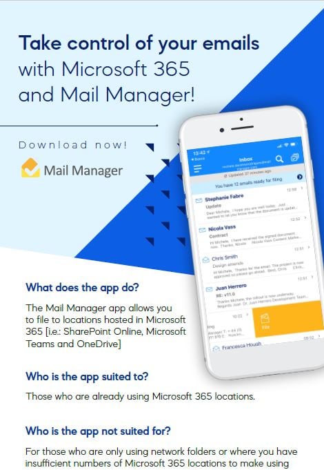 Take control of your email with Mail Manager 365 Mobi